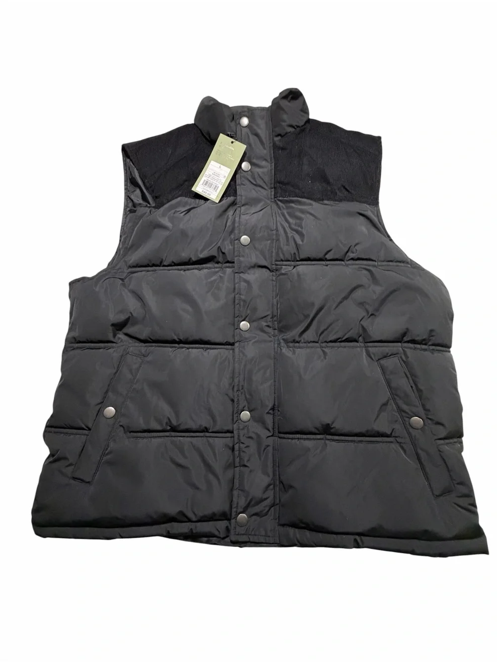 Goodfellow & Co Black Quilted Puffer Vest
